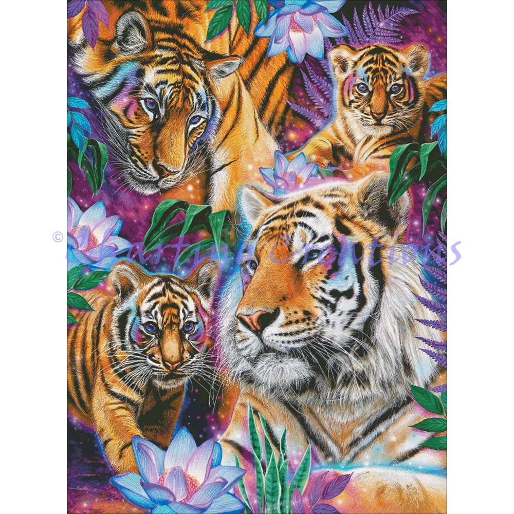 Day Dream Tigers Large